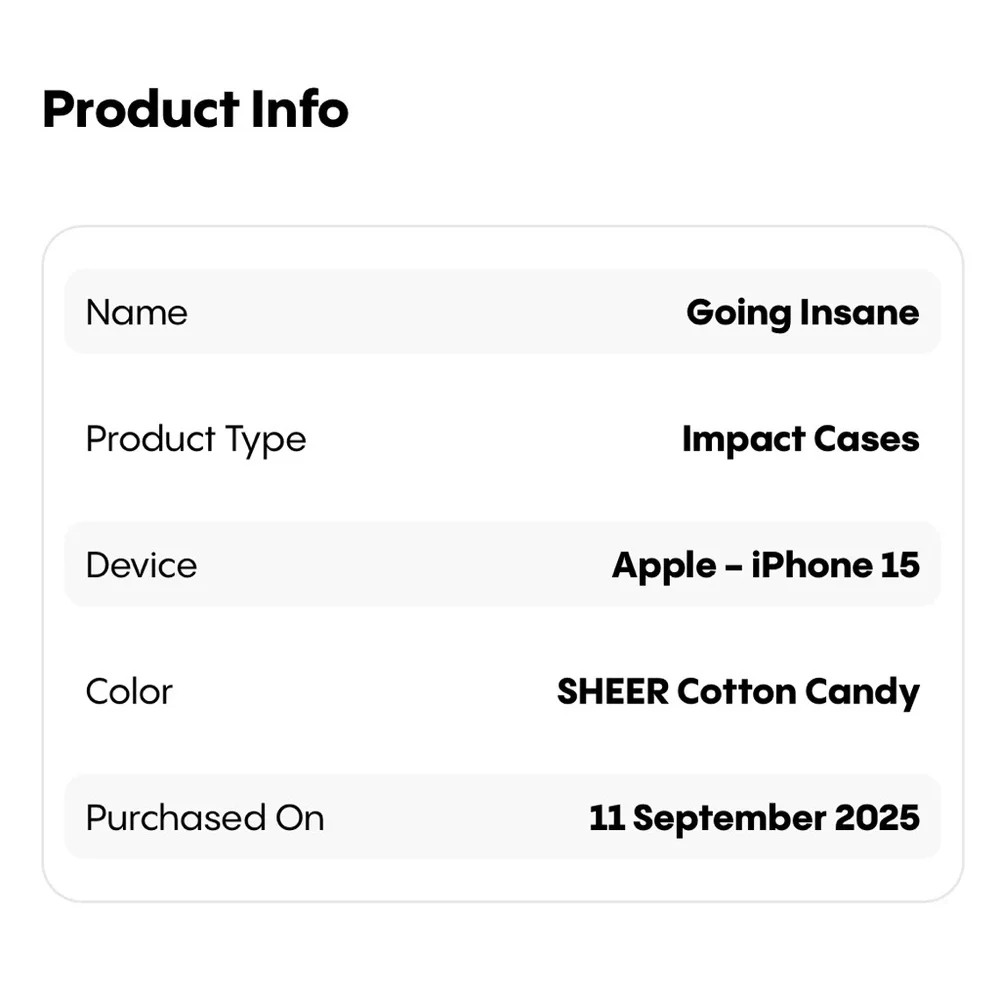 NWB Casetify Going Insane Apple iPhone 15 Phone Case CC
